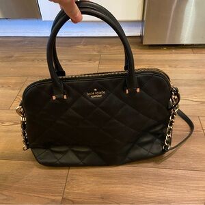 Kate Spade Leather Quilted Satchel Crossbody